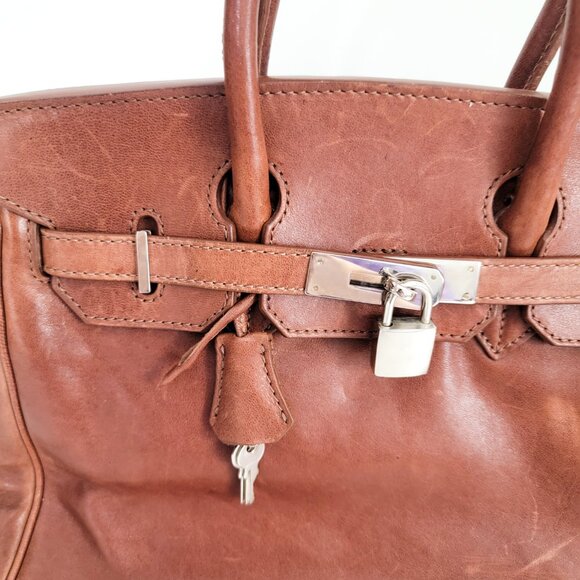 Teddy Blake by Buti Caty 12" Bag in Mahogany Brown - Picture 2 of 11